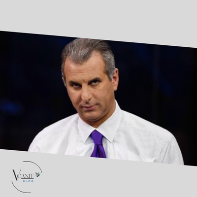 Portrait of Guy Adami, American trader, investor, and television personality.